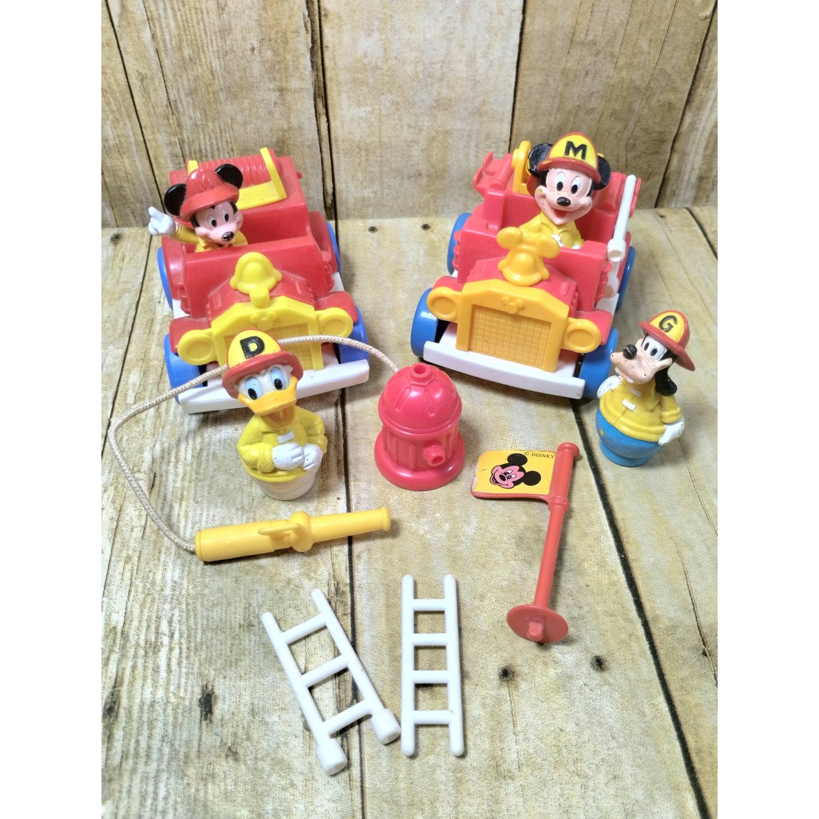 Little People Mickey Mouse Fire Truck Disney Firefighter Goofy Donald Duck