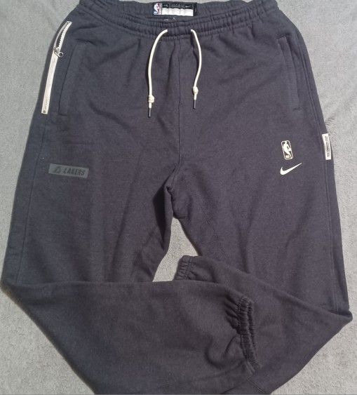 Men's Size 2XLARGE Los Angeles Lakers Sweatpants Gray New With Tags Kobe Shaq
