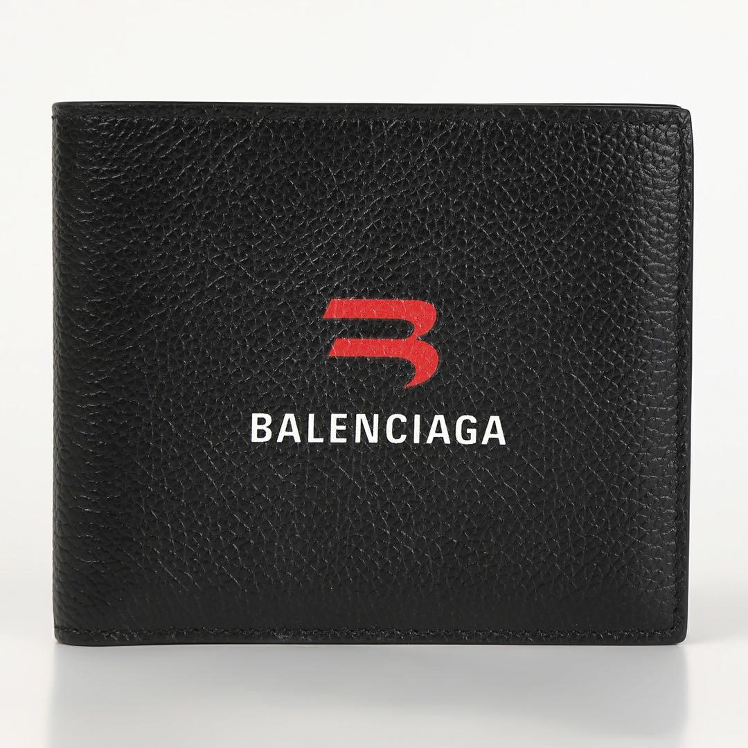 Balenciaga Bifold Wallet, Black, Men's 594549