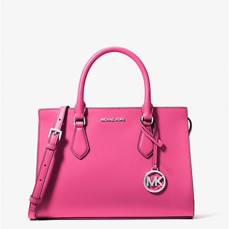 Michael Kors Sheila Medium Satchel crossbody bag dragon fruit