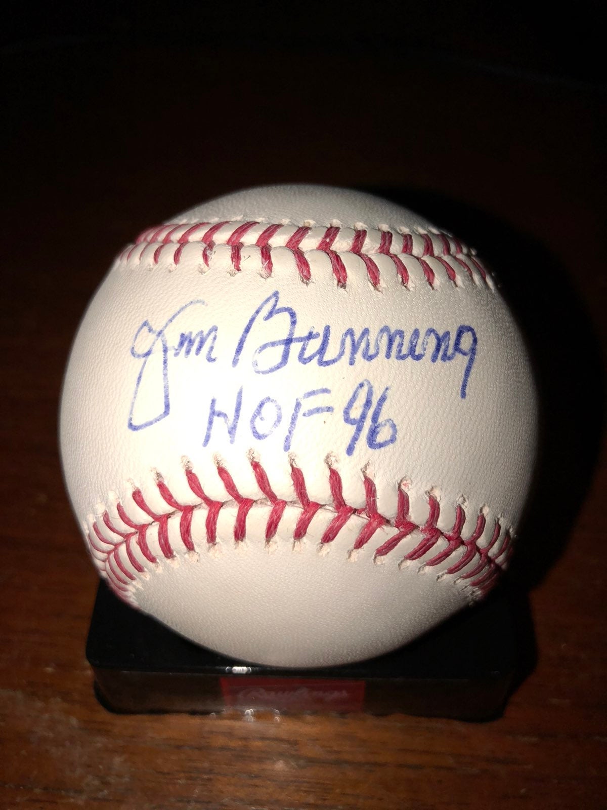 JIM BUNNING SIGNED RAWLINGS OFFICIAL MAJ