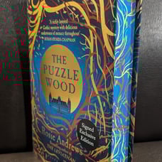 Waterstones The Puzzle Wood Signed Stenciled Edges Endpapers
