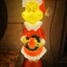 Dr Seuss Grinch Christmas Wreath Blow Mold lighted decor 24
