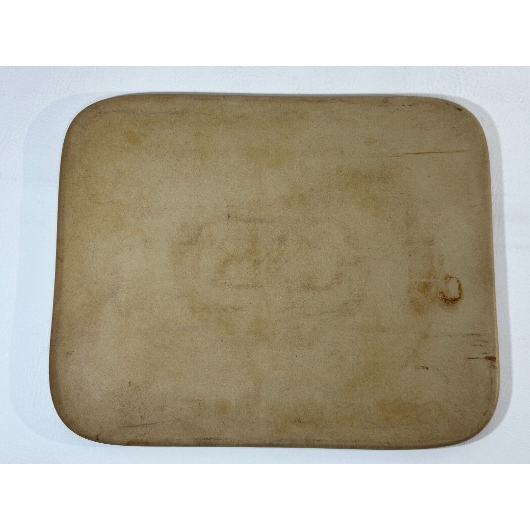 Vintage Stoneware Baking Stone~SUPER STONE~Sassafras~Evanston IL~Pizza Brick~Box