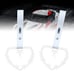 NEW 2PCS BARBED WIRE WHITE JDM TSURIKAWA RING WHITE Handle Strap Drift Charm