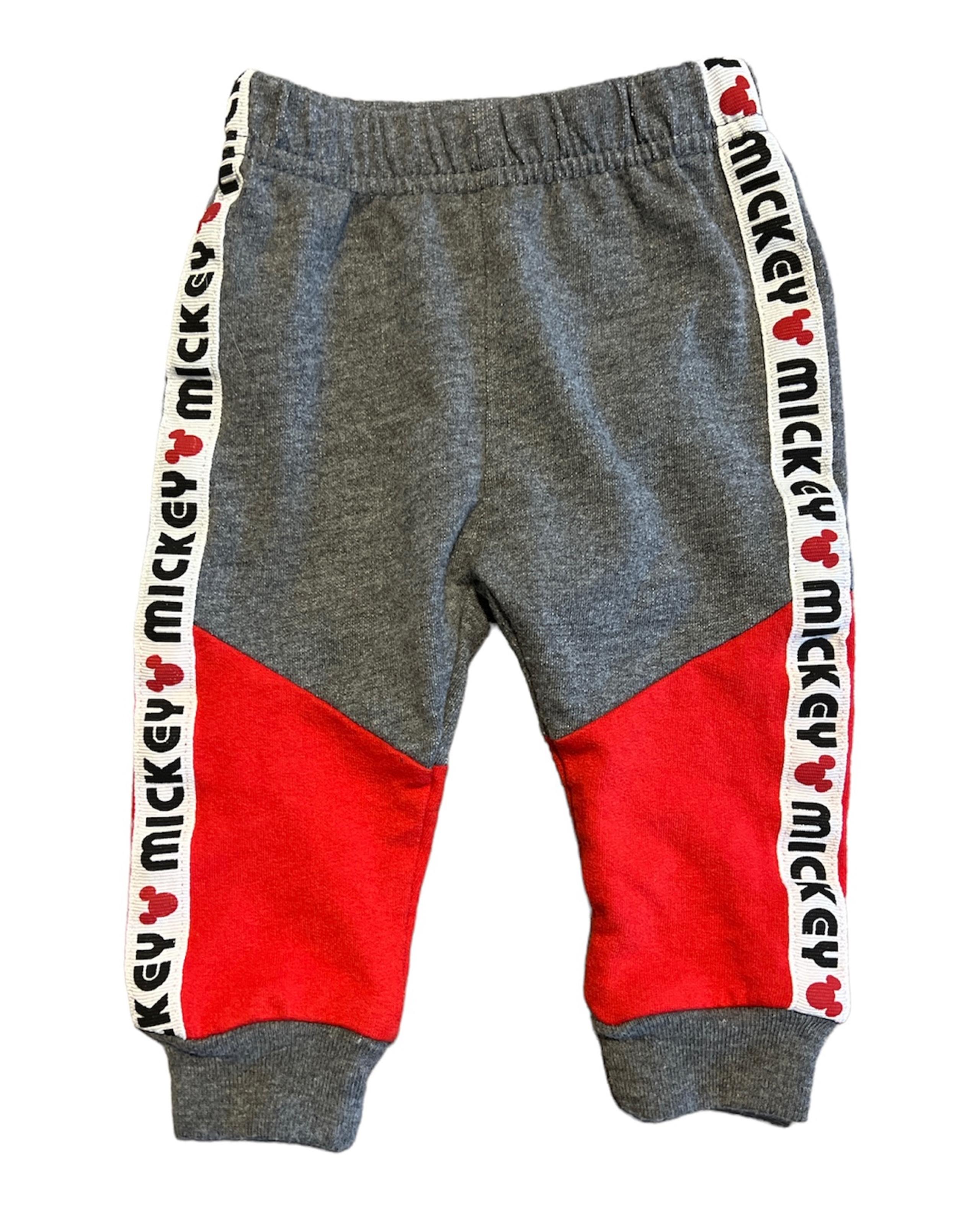 Mickey Mouse Sweatpants size 0-3 months unisex gray white red black