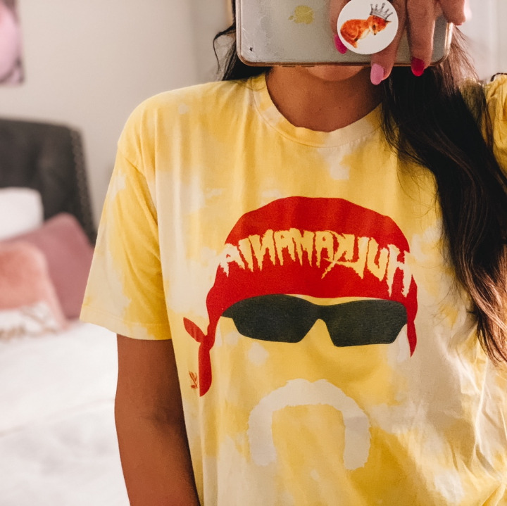 Vintage Yellow Bleach Dyed Hulkamania