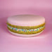 Oversized Pink Glittered Macaron