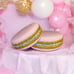 Oversized Pink Glittered Macaron