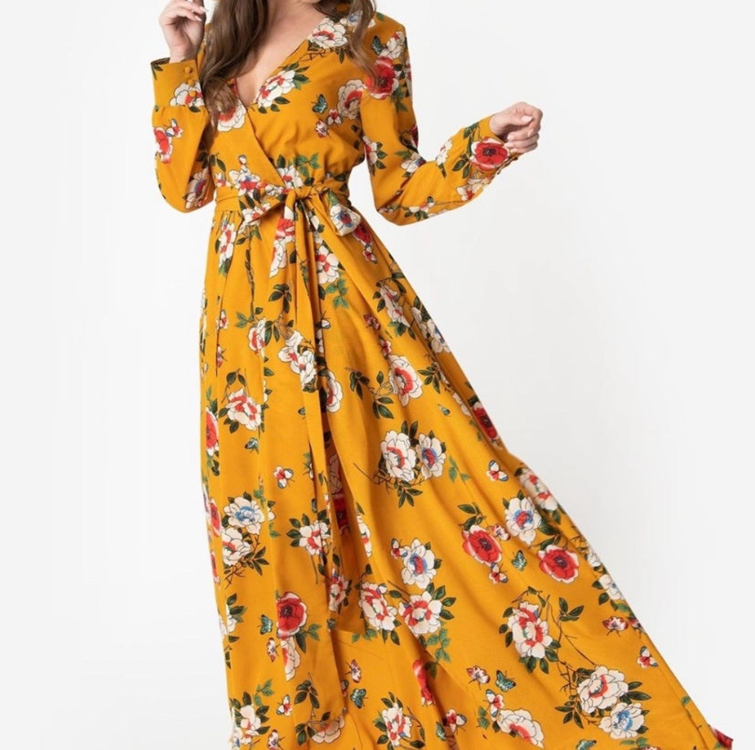 Unique Vintage Floral Dress