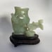 Chinese jade vase with wood stand