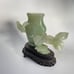 Chinese jade vase with wood stand