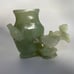 Chinese jade vase with wood stand