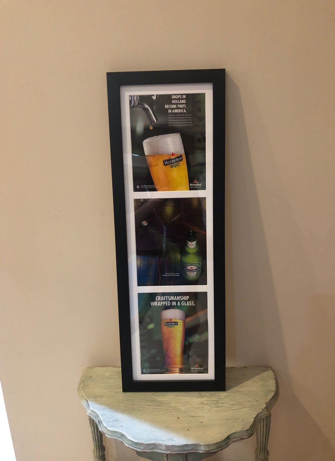 Heineken Beer Framed Wall Print Art