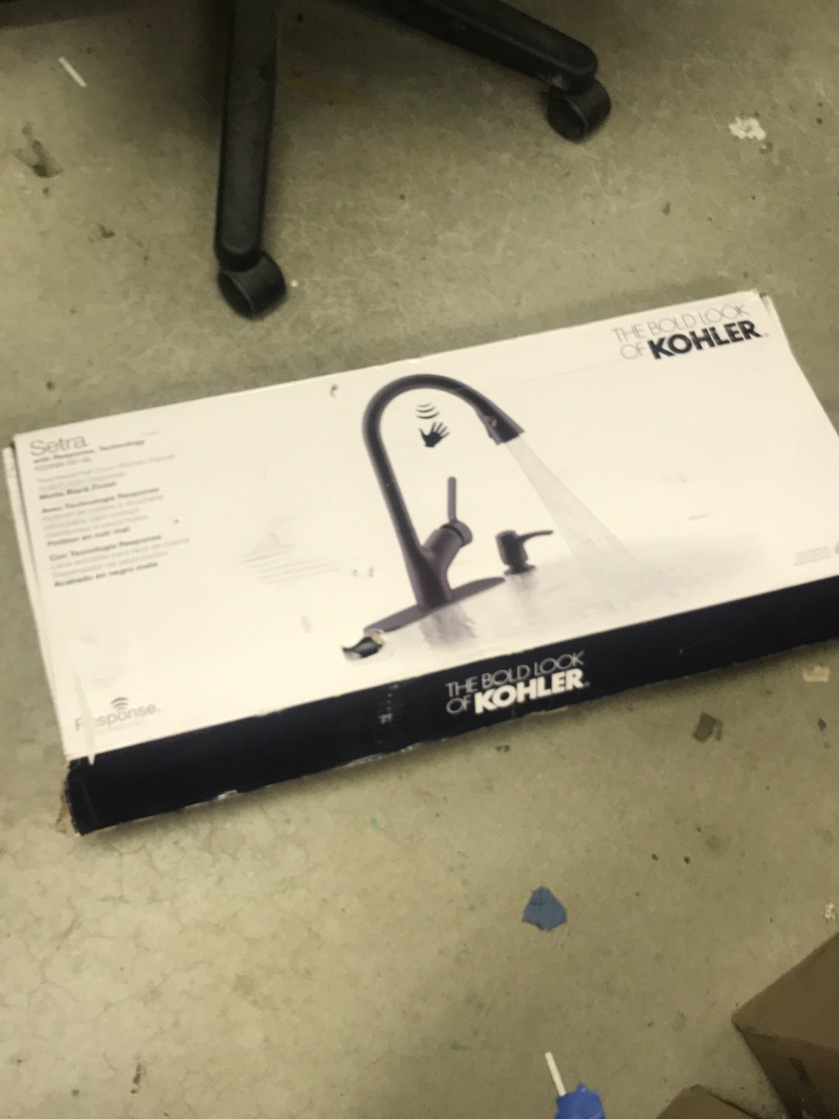 Kohler Setra Touchless Kitchen Faucet r22898-sd-bl