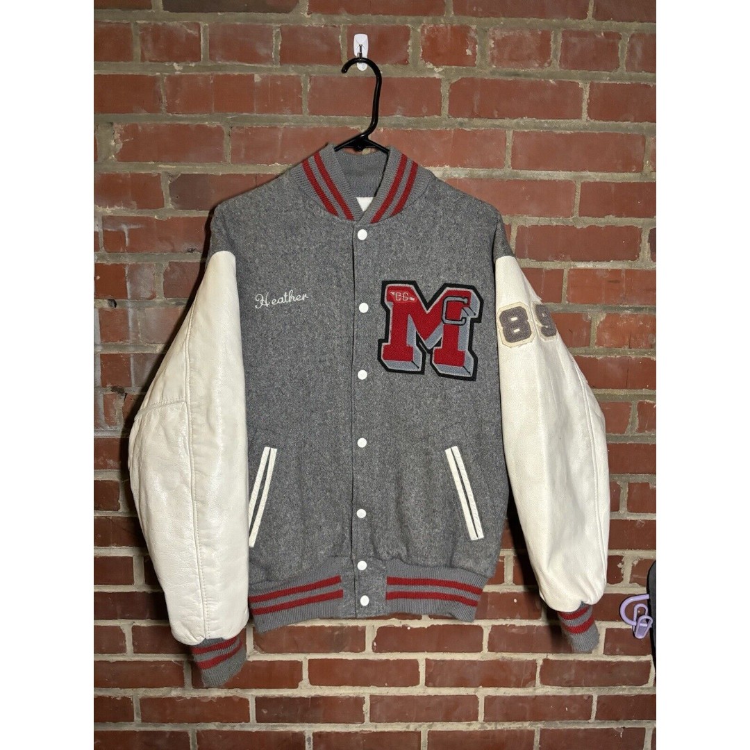 Vintage Athletics Letterman Varsity Jacket 1989 Powers Mfg Co Adult 40