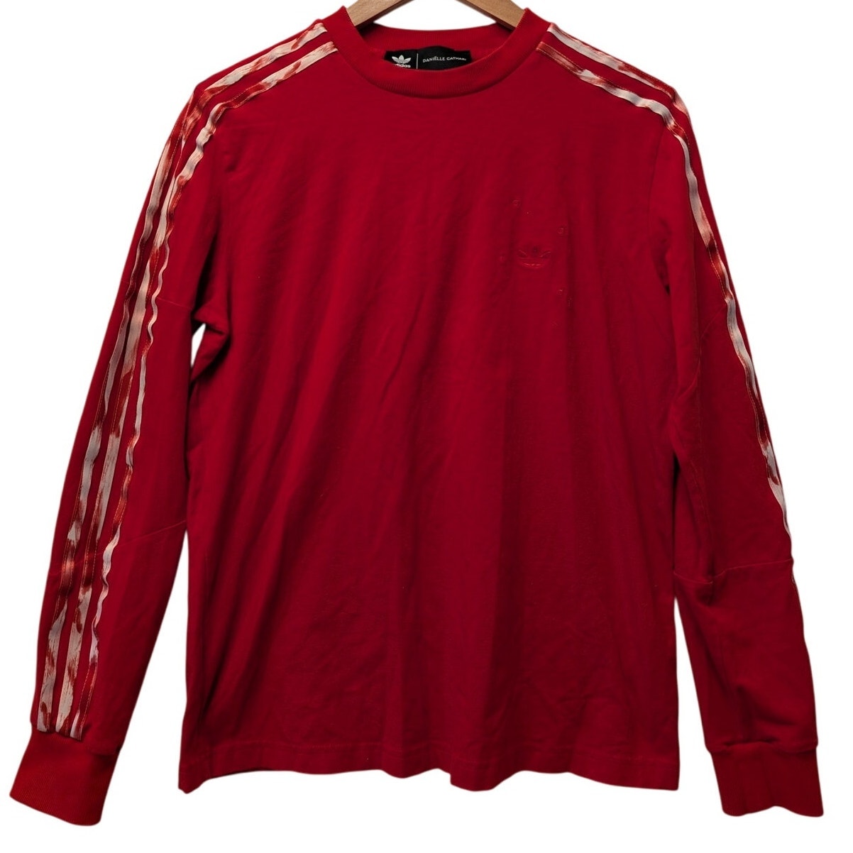 ADIDAS X DANIELLE CATHARI LONG SLEEVES CREW NECK PULL OVER RED SIZE MEDIUM
