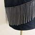 Eliza J Black Sleeveless Shift Dress with Rhinestone Fringe Boatneck Women's 8