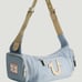 True Religion Horseshoe Logo Slouchy Hobo Denim Bag