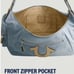 True Religion Horseshoe Logo Slouchy Hobo Denim Bag