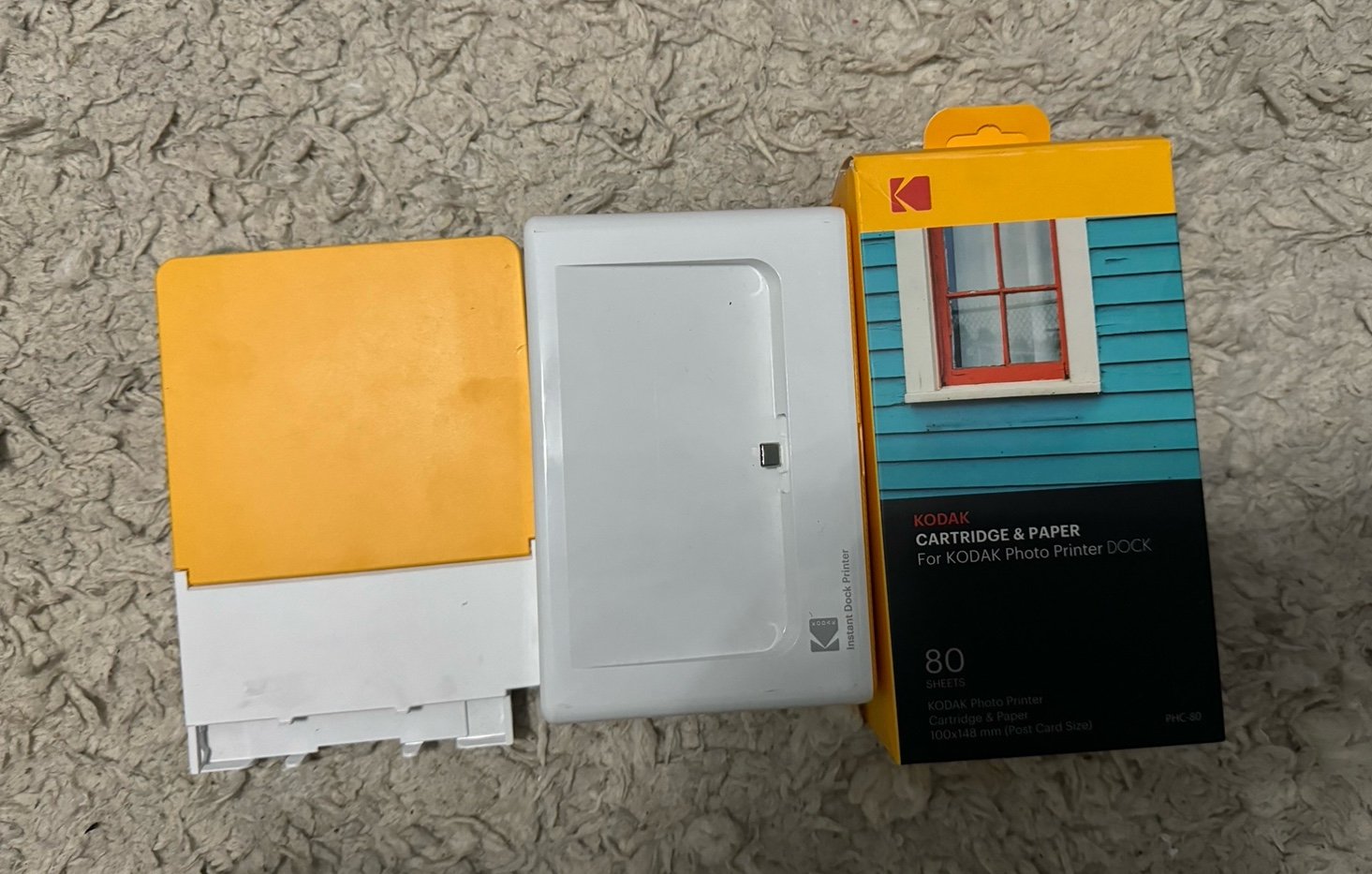 KODAK Dock Plus 4PASS Instant Photo Printer (4x6 inches) + 80 Sheets