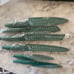 6pcs green knife set, Kitchen Knife Set Stainless St