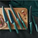 6pcs green knife set, Kitchen Knife Set Stainless St