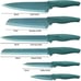 6pcs green knife set, Kitchen Knife Set Stainless St
