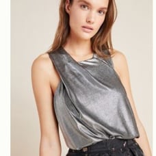 Anthropologie jaden shimmer halter top s
