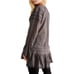 NWOT Free People Vintage Inspired Lace Trim Charcoal Mini Dress Tunic Top