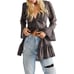 NWOT Free People Vintage Inspired Lace Trim Charcoal Mini Dress Tunic Top