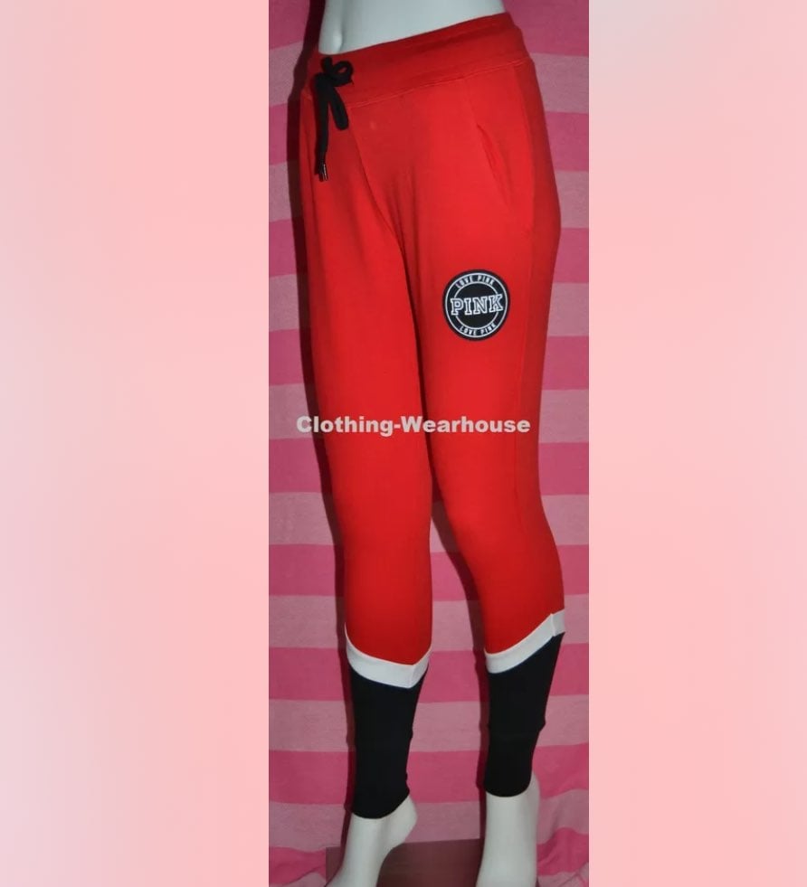 Vs pink skinny sweatpants red s new