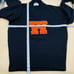 Vintage AMF - 50s Knit V-Neck Sweater Size 44 (large) Varsity Letter W Orange