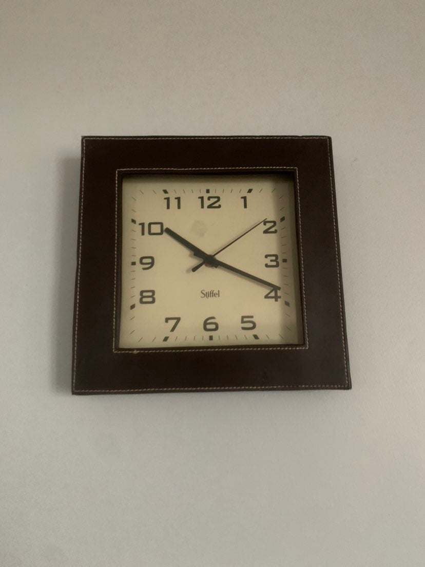 Stiffel leather clock