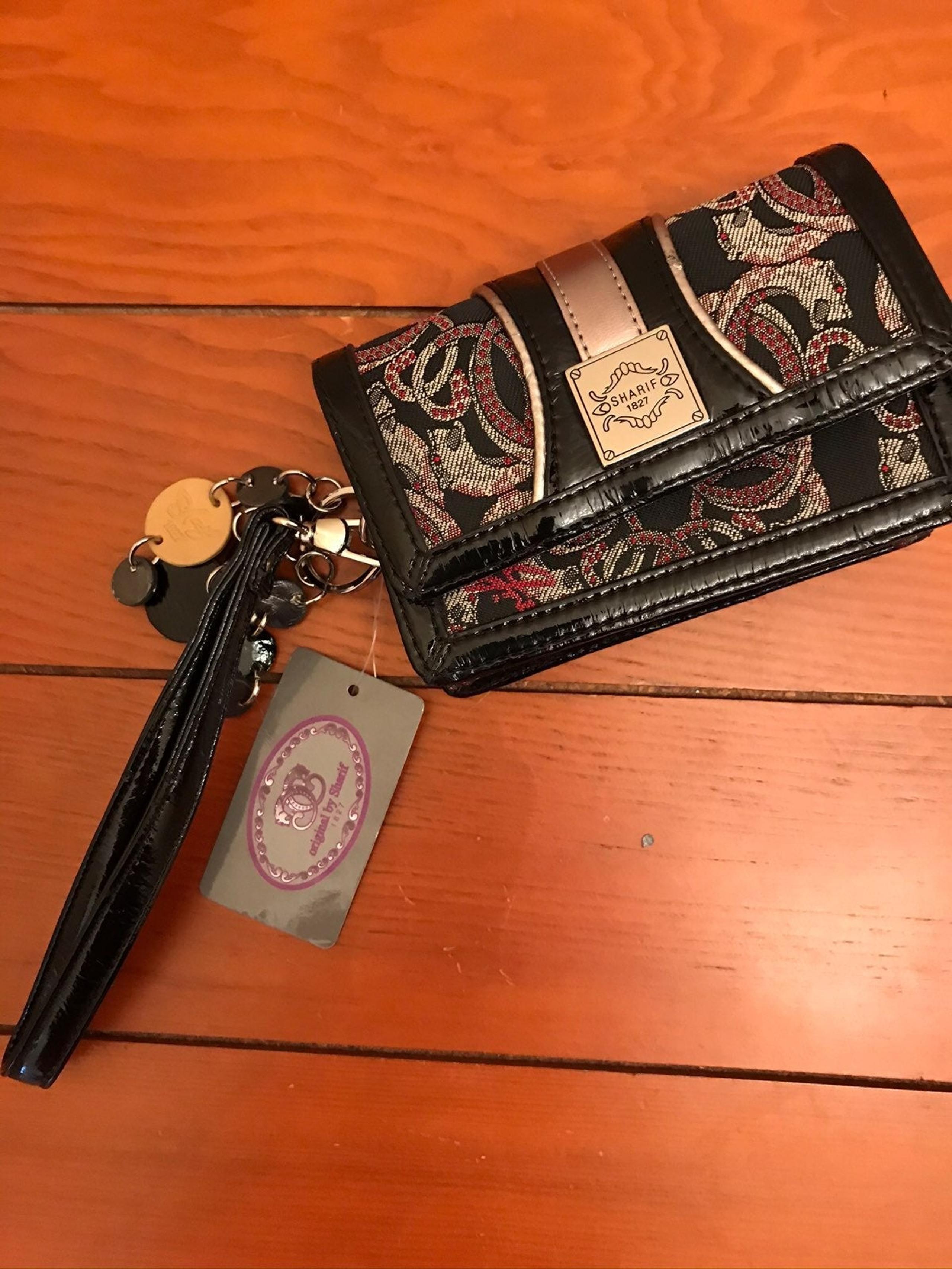 Sharif 1827 clutch wristlet purse & long