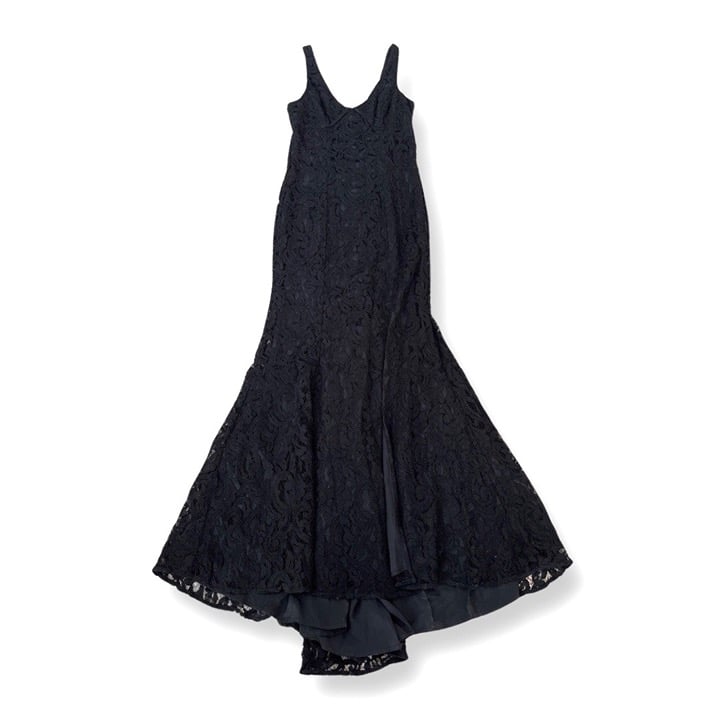 BCBG Generation black lace maxi dress size 2