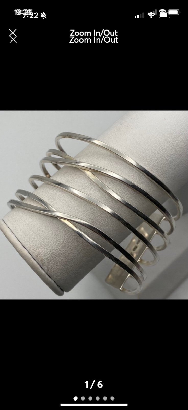 Silpada B1253 Sterling Silver Wide Criss Cross Cuff Bracelet