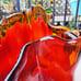 Vintage Art Glass Handkerchief Bowl / Centrepiece | Japanese Glass