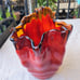 Vintage Art Glass Handkerchief Bowl / Centrepiece | Japanese Glass