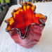 Vintage Art Glass Handkerchief Bowl / Centrepiece | Japanese Glass