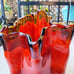 Vintage Art Glass Handkerchief Bowl / Centrepiece | Japanese Glass