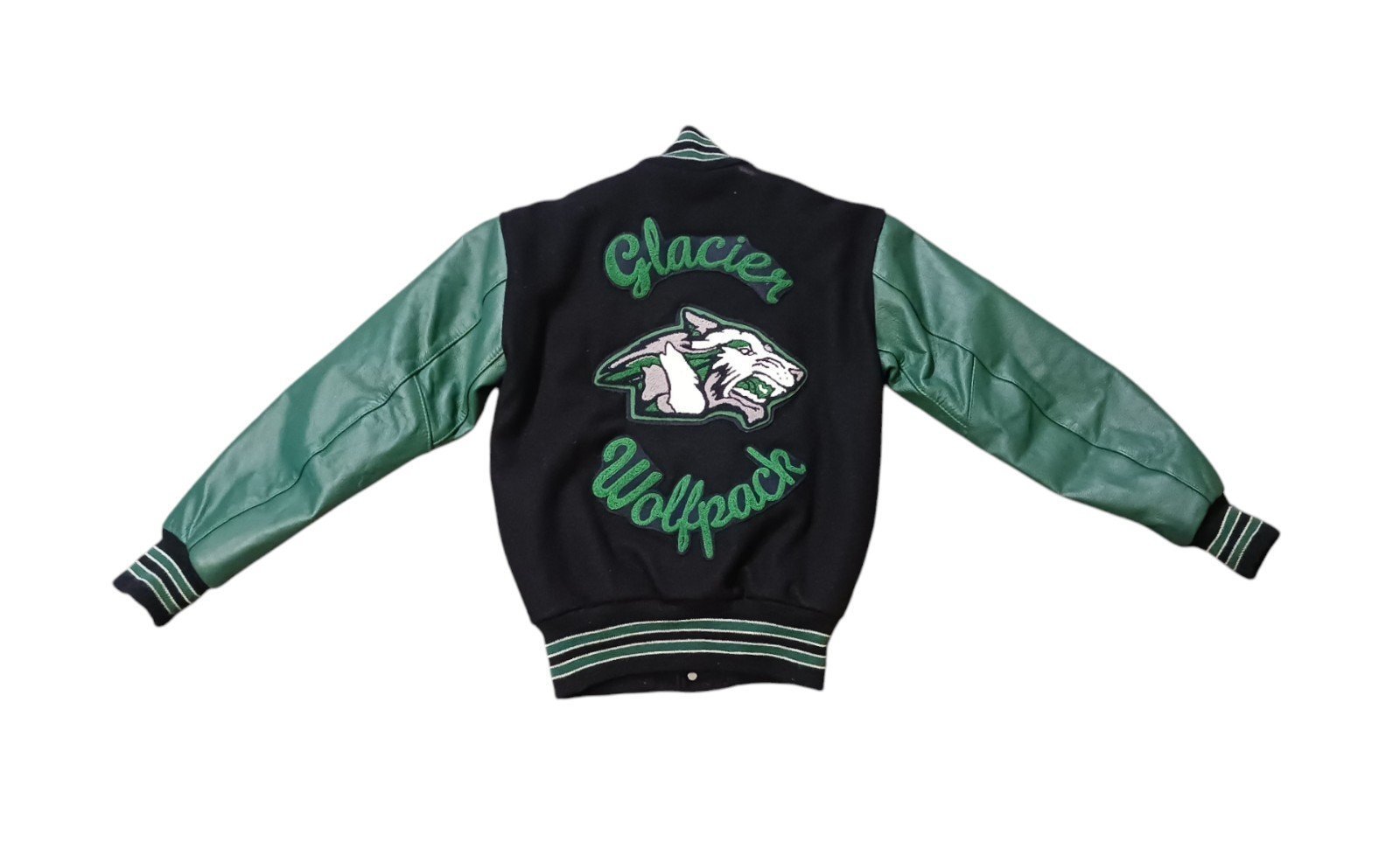 '10 Glacier H.S Wolfpack Varsity Letterman Jacket (XS)