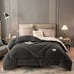 Quilted Warm Comforter, Milk Velvet Quilt Core, Milk Velvet In One Side,-qrg