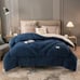 Quilted Warm Comforter, Milk Velvet Quilt Core, Milk Velvet In One Side,-qrg