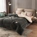 Quilted Warm Comforter, Milk Velvet Quilt Core, Milk Velvet In One Side,-qrg