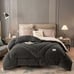 Quilted Warm Comforter, Milk Velvet Quilt Core, Milk Velvet In One Side,-qrg
