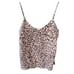 NWT L'AGENCE Jane Pink All Over Print Spaghetti Strap Cami Top XS
