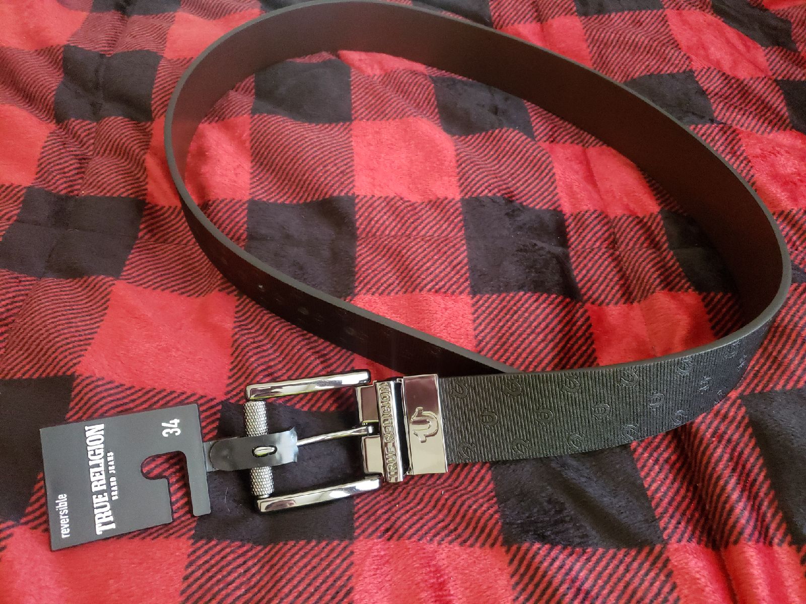 True Religion Horseshoe Leather Belt