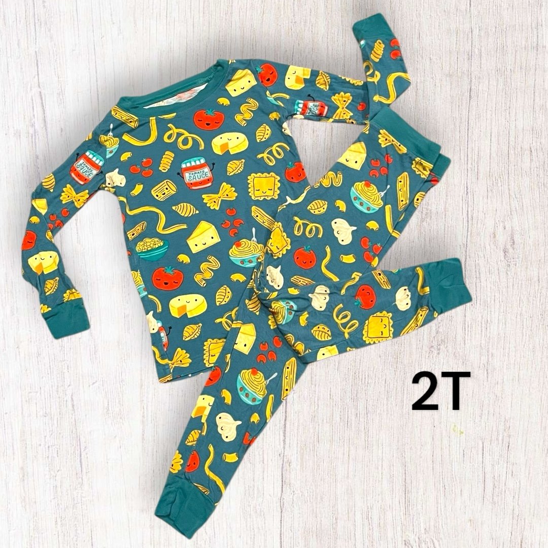 Little Sleepies Pasta Party 2pc set 2T