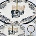 Halloween Decor, Spooky Cake Stands, Skeletons with Crown, Wedding Cake Plate
